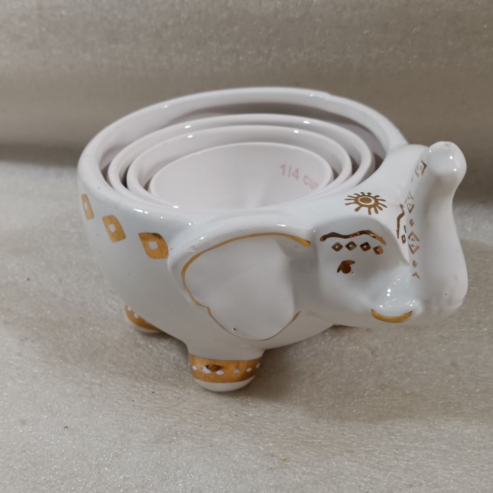 Ceramic Elephant Measuring Cups By Tri Coastal Design